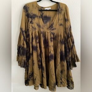Young Fabulous Broke Tunic Top Tie Dye Boho Grunge Goth Fairy Hippie S/M